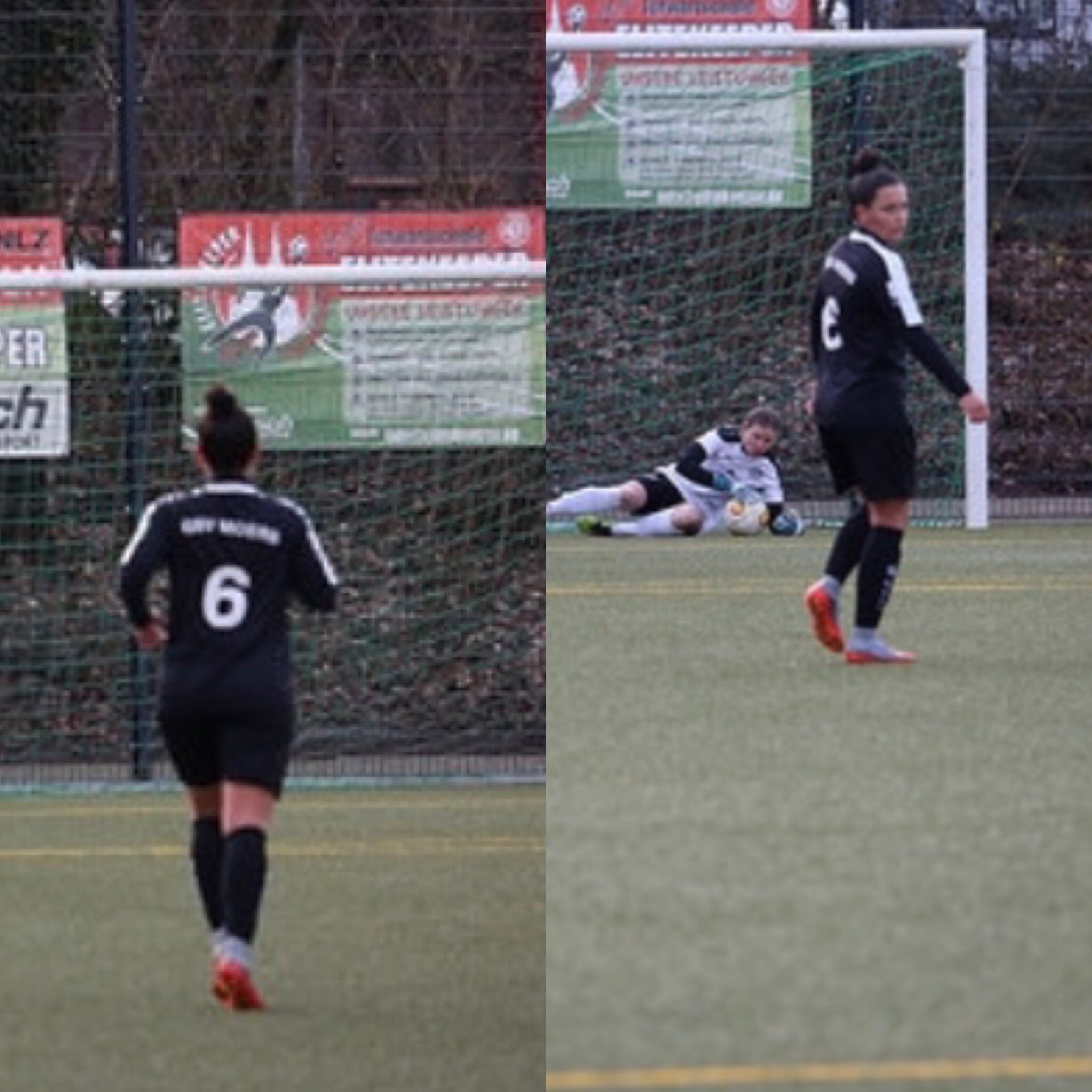 Maria Bienentreu auf dem Fußballplatz